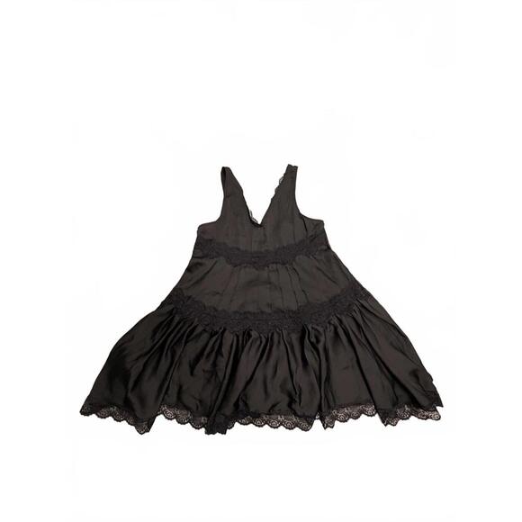 In This Groove Mini Slip Dress - Washed Black - Picture 5 of 5